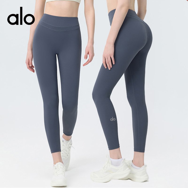 Alo leggings yoga blue gray
