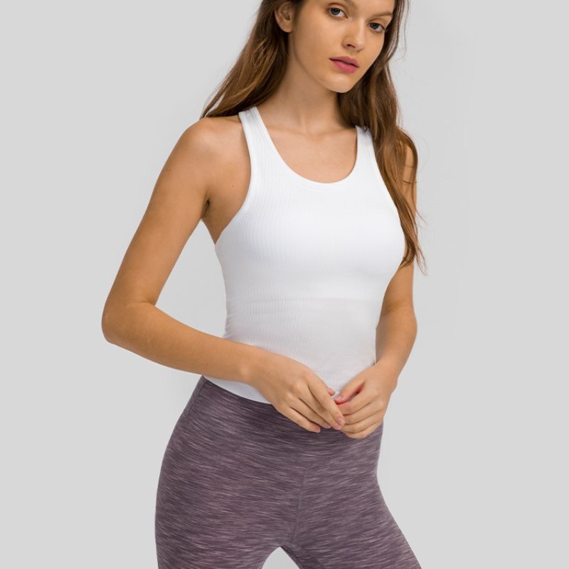 White Lululemon Yoga Tank: Breathable Studio-to-Street Staple