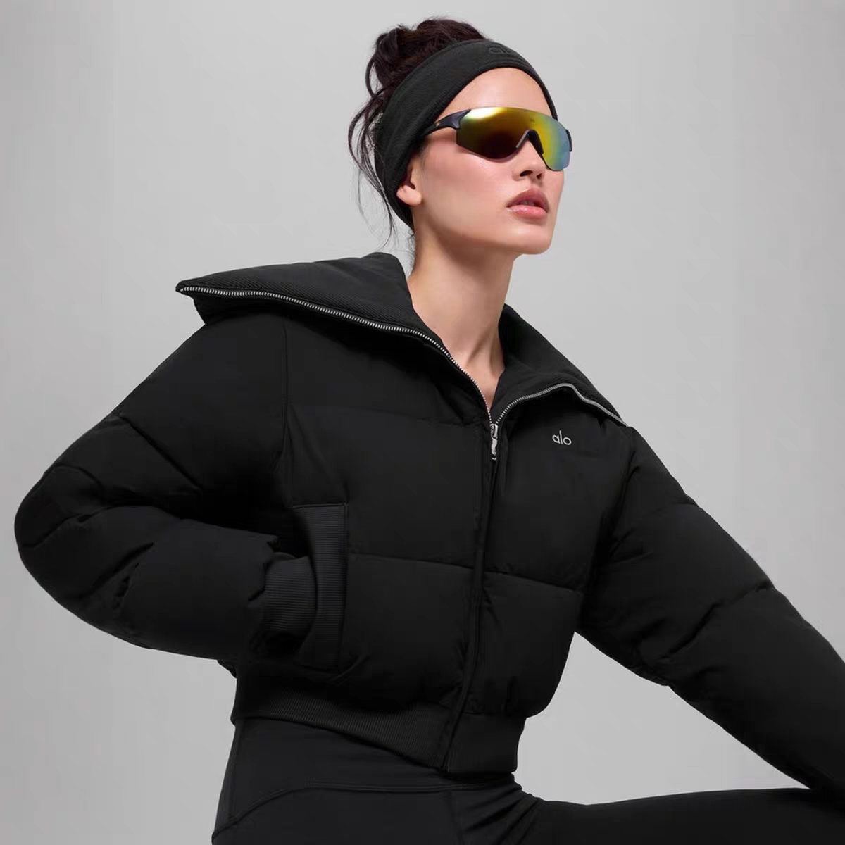 Alo Jacket Black yoga