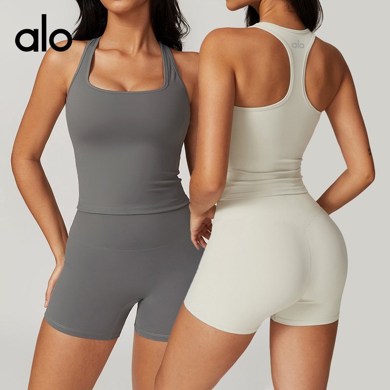 Alo Studio Pink Yoga Tank for Breath-Led Studio Practice