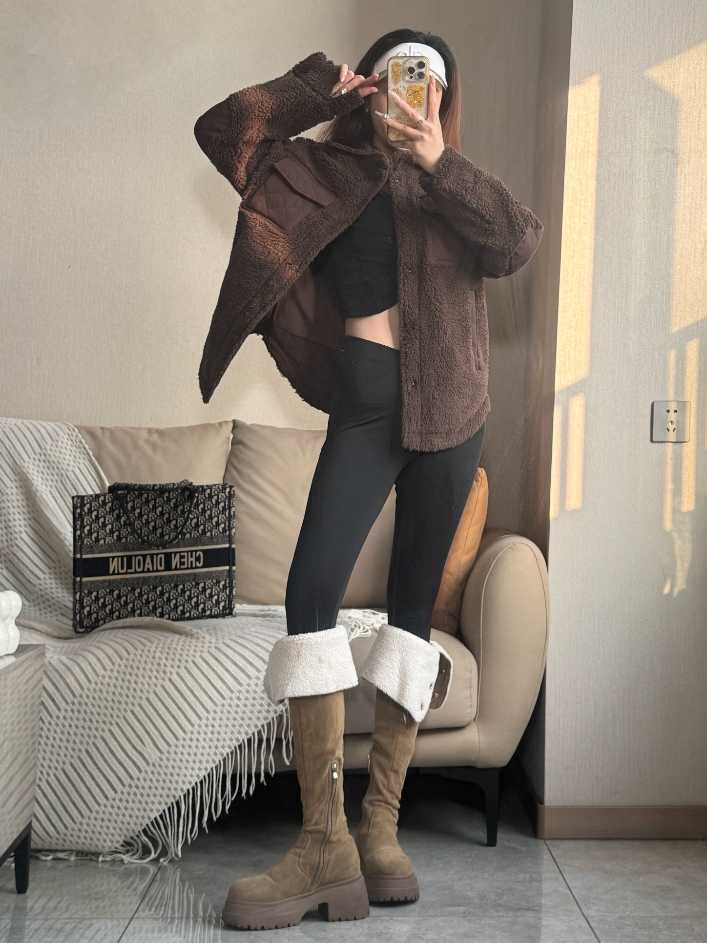Alo jacket everyday brown yoga