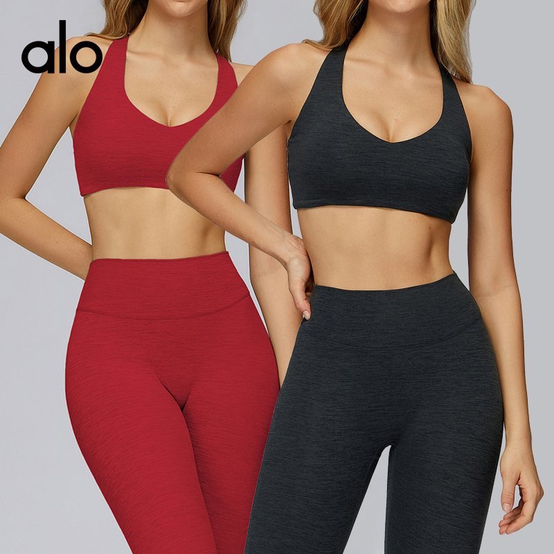 Alo sports bra yoga red