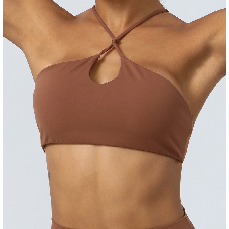 Lululemon sports bra yoga brown