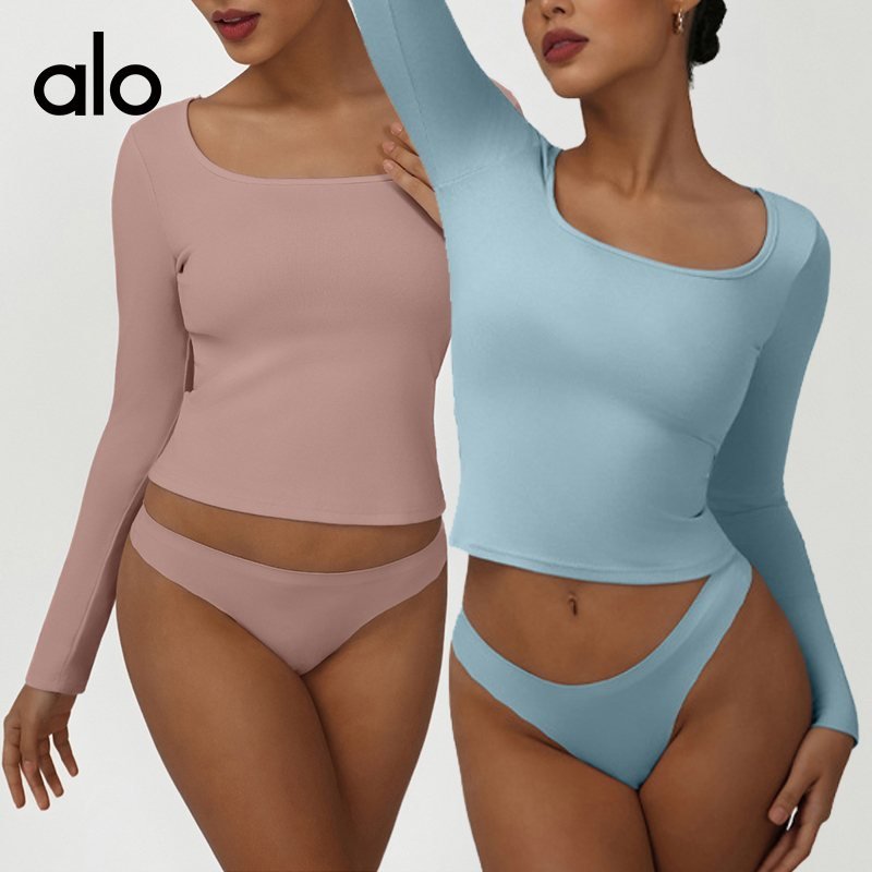 Alo long sleeve everyday light pink yoga