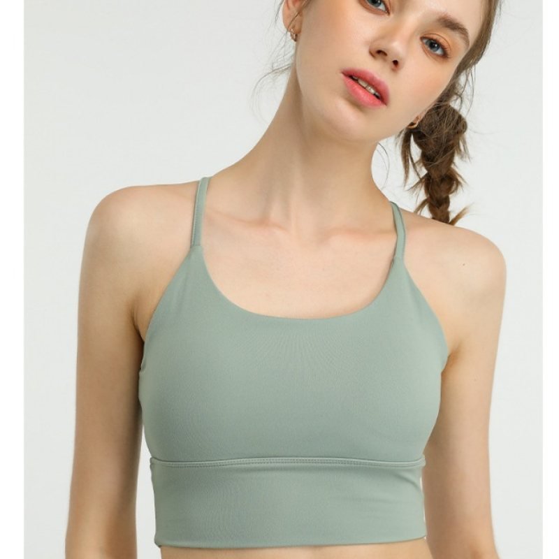 Lululemon sports bra yoga sage green