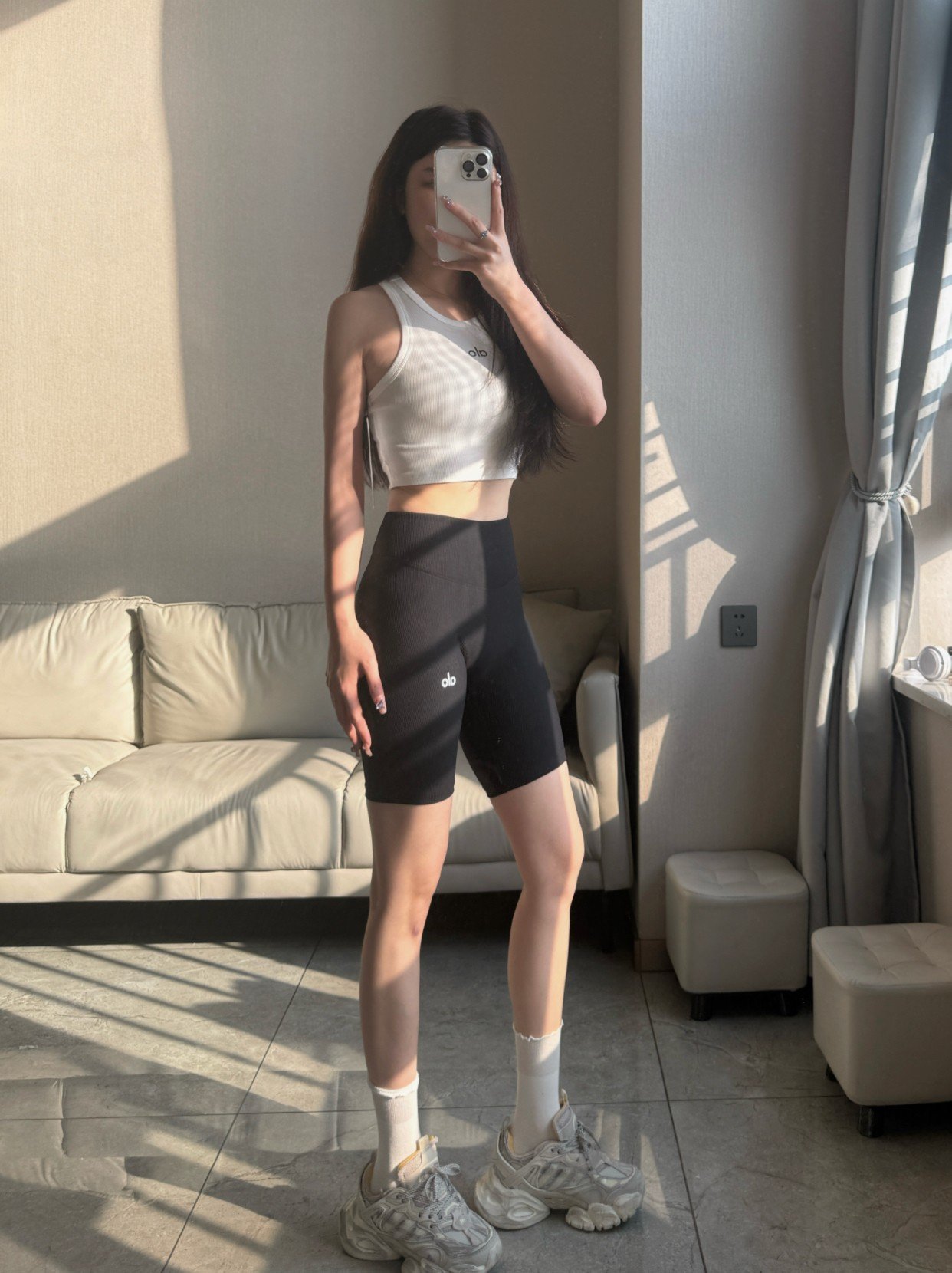Alo shorts training black yoga