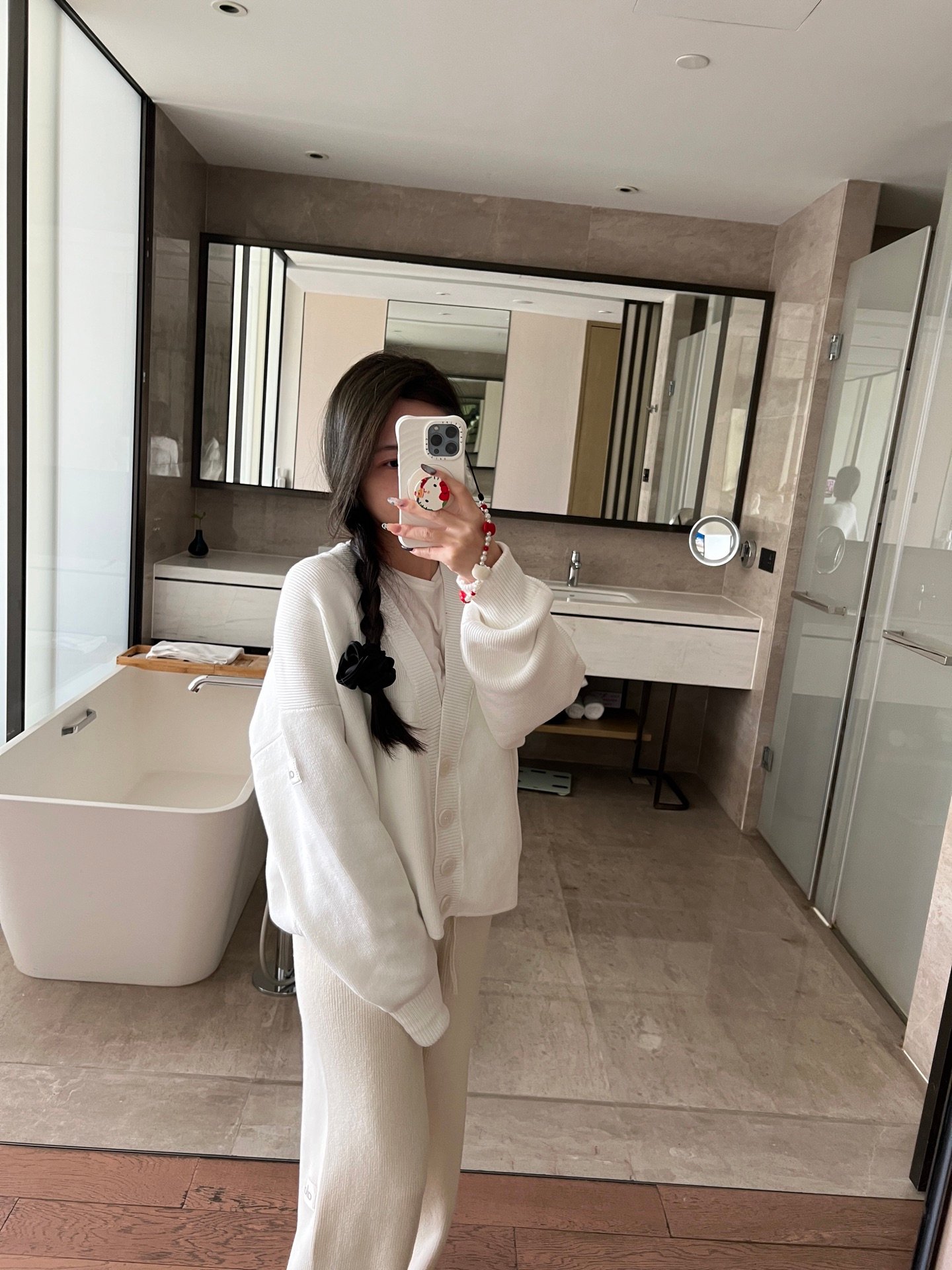 Alo Accolade jacket lounge ivory yoga