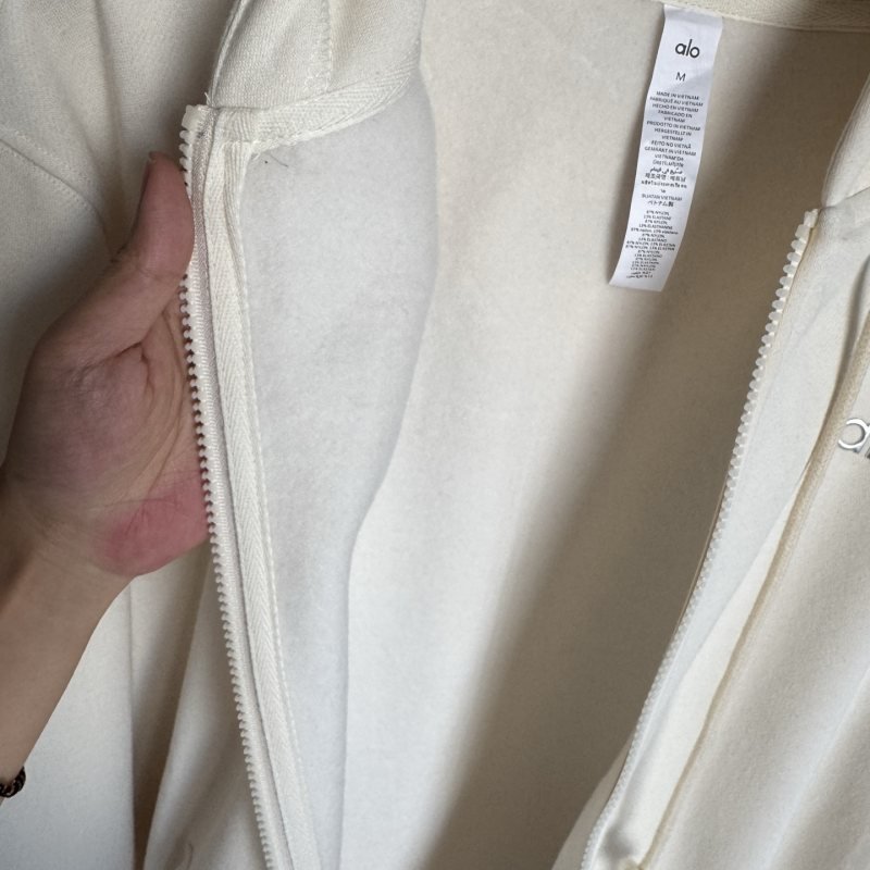 Alo Lounge Ivory Jacket for Yoga & Coffee Runs