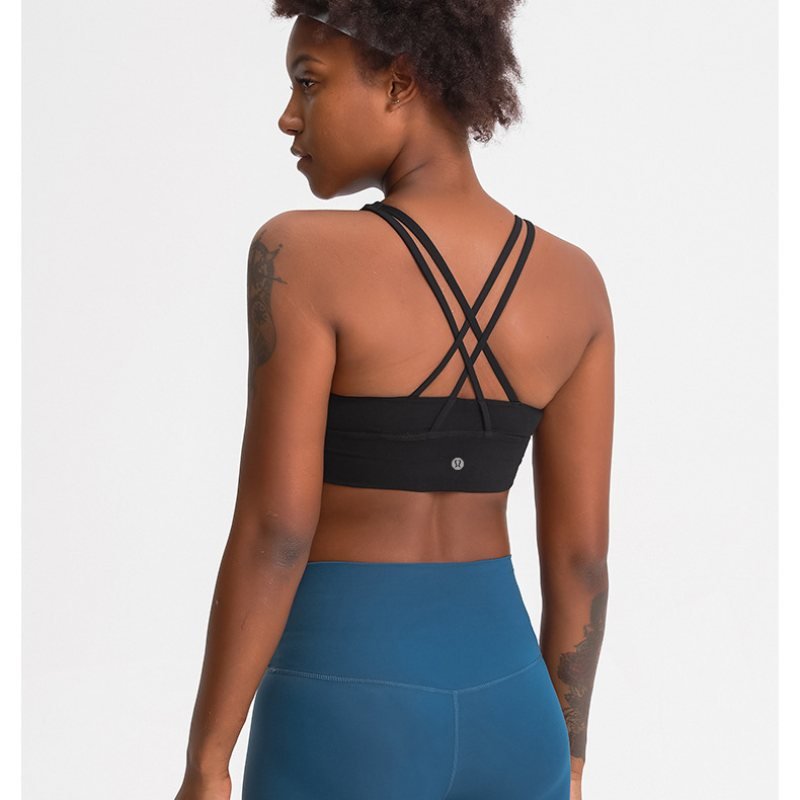 Lululemon Free to Be Serene sports bra yoga orange