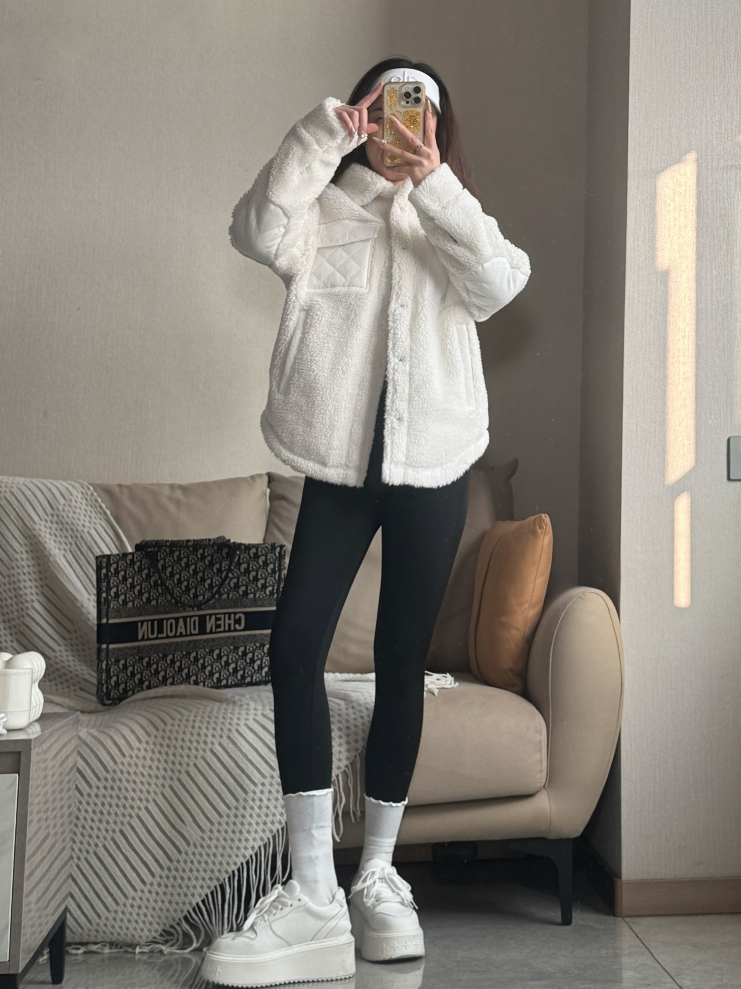 Alo jacket everyday white yoga