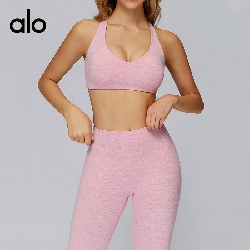 Alo sports bra yoga red