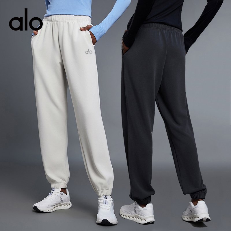 Alo Leggings aloyoga moisture-absorbent and breathable fitness running trousers versatile and loose slim-fitting