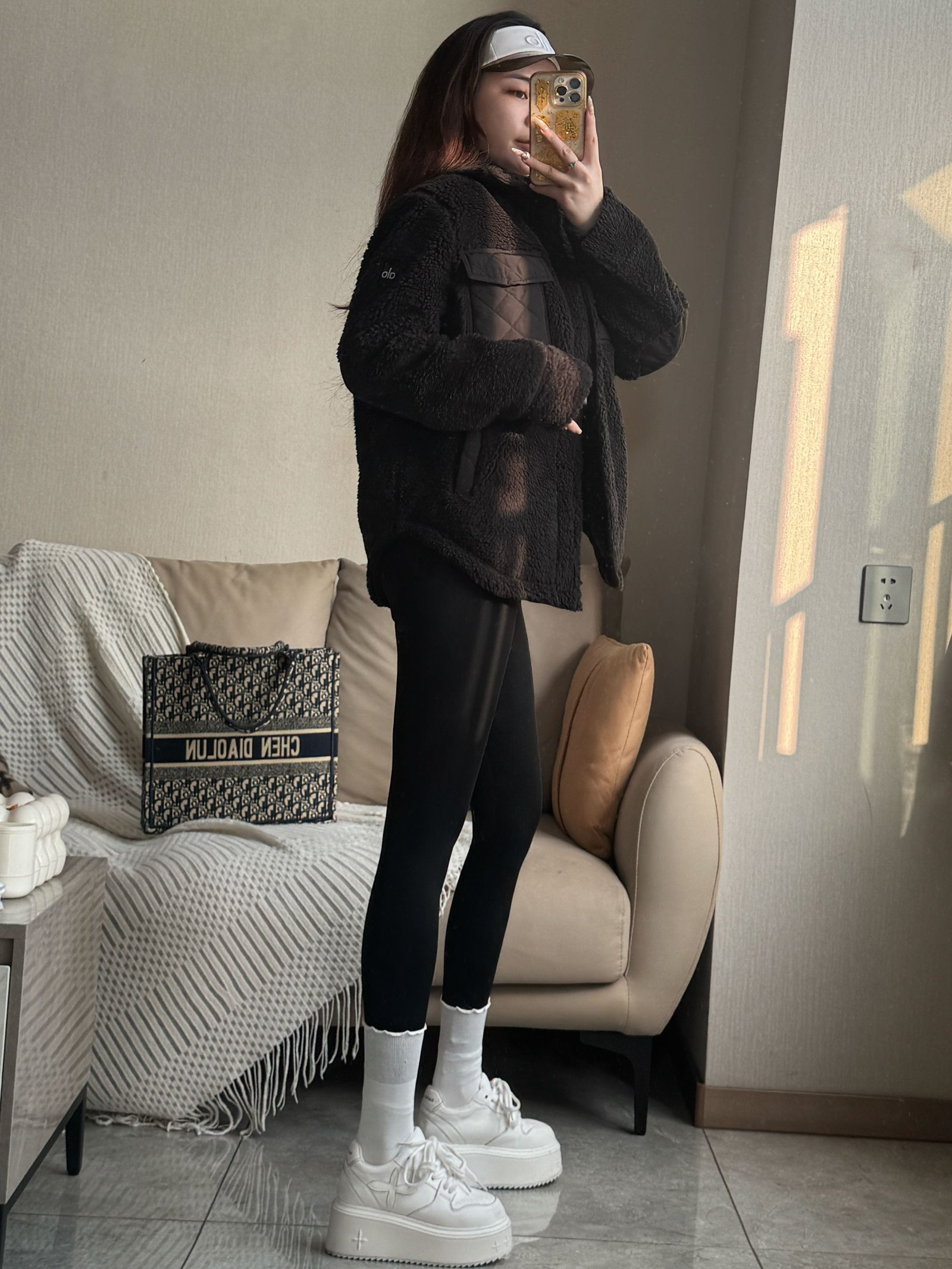 Alo jacket lounge black yoga