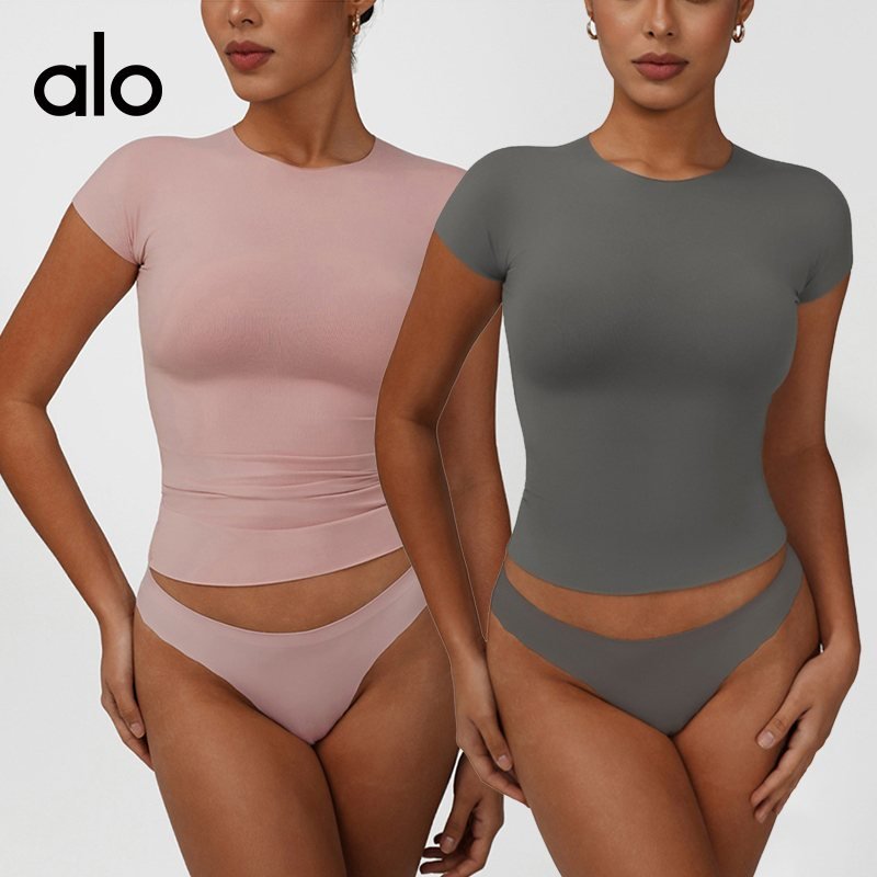 Alo t-shirt everyday light pink yoga