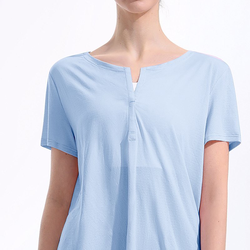 Lululemon t-shirt yoga light blue