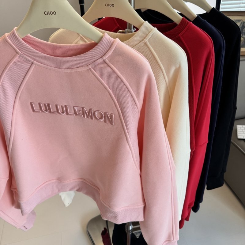 Soft Pink Lululemon Scuba Long Sleeve: Cozy Yoga Lounge Fit
