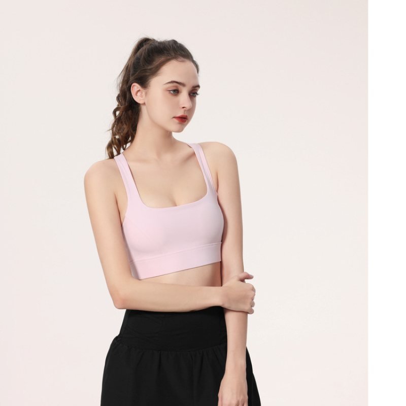 Lululemon sports bra yoga light pink