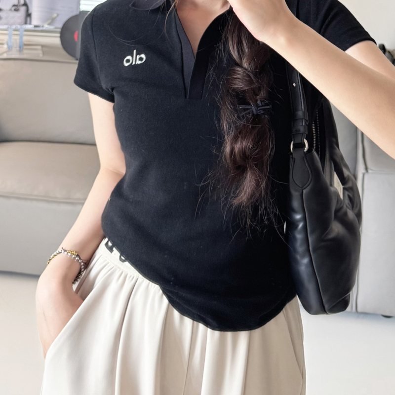 Alo polo t everyday black yoga