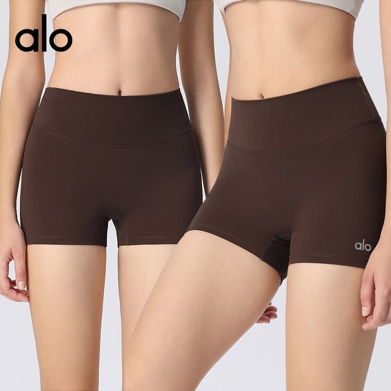 Alo shorts yoga brown and navy