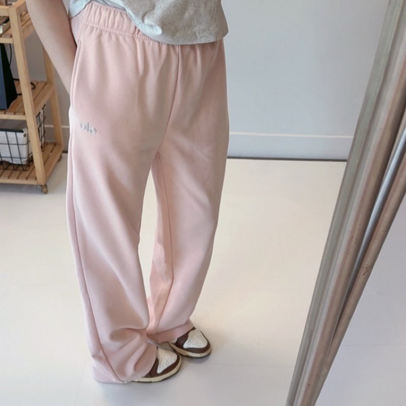 Alo men s bottoms lounge pink yoga