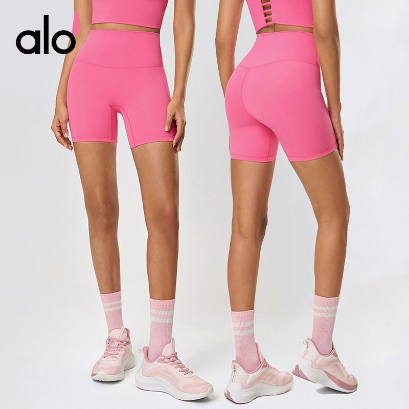 Alo Airlift shorts training pink and blue yoga