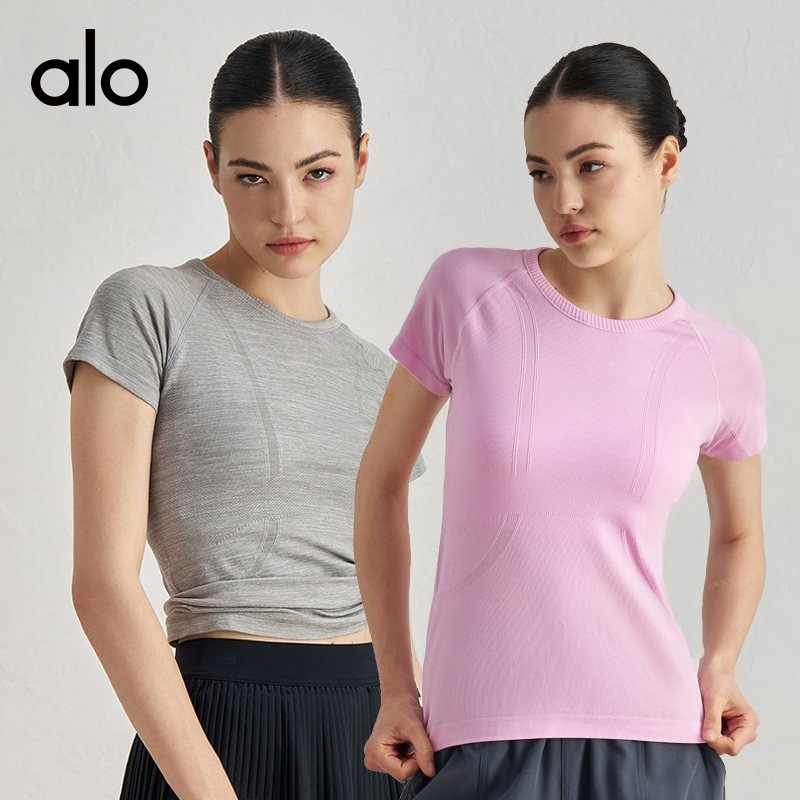 Alo t-shirt training mint green yoga