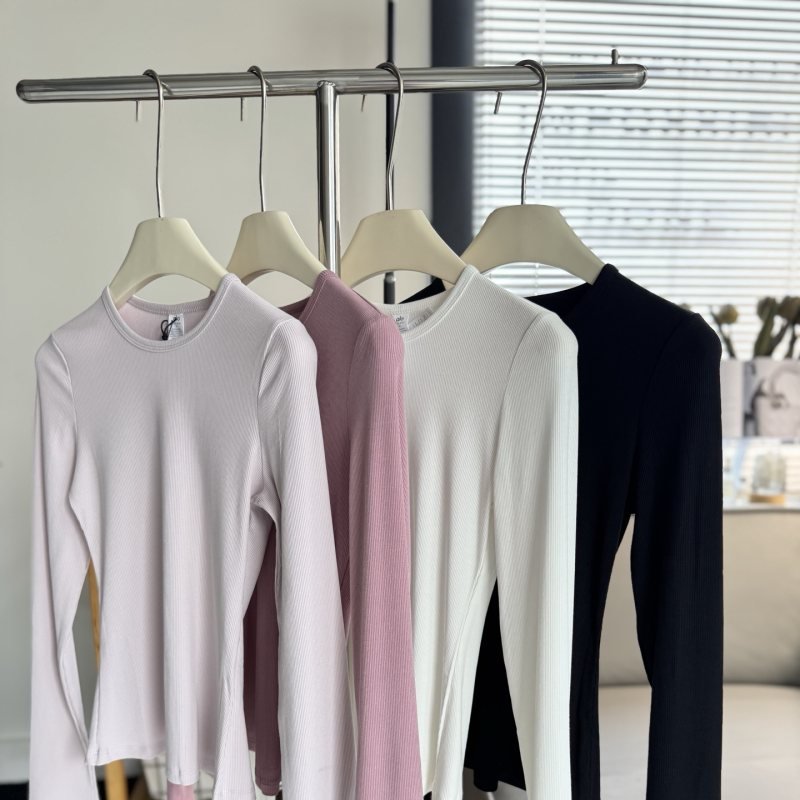 Alo long sleeve everyday light pink dusty rose ivory black yoga