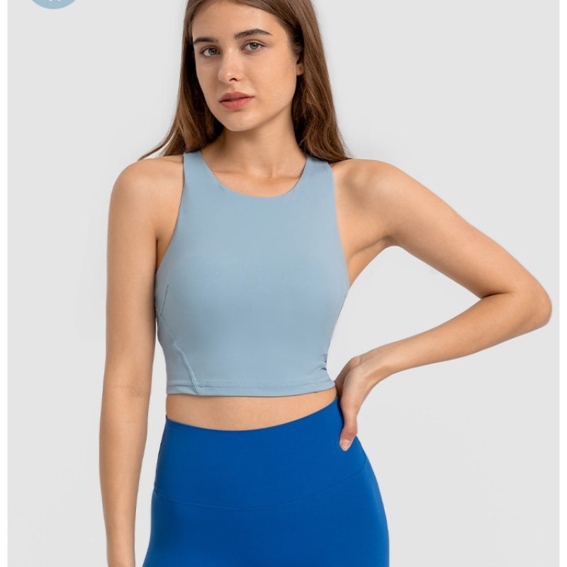 Lululemon tank training light blue yoga