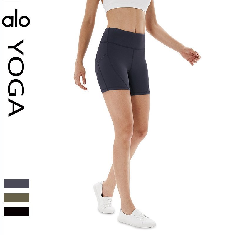 Alo Olive Green Yoga Shorts: Earthy Style for Vinyasa Flow