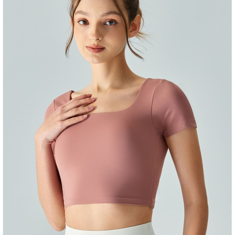 Lululemon t-shirt studio dusty pink yoga