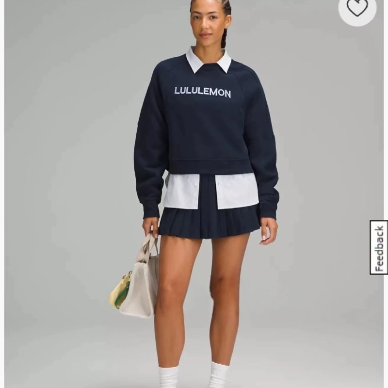Navy Lululemon Scuba Long Sleeve: Cozy Yoga Lounge Fit