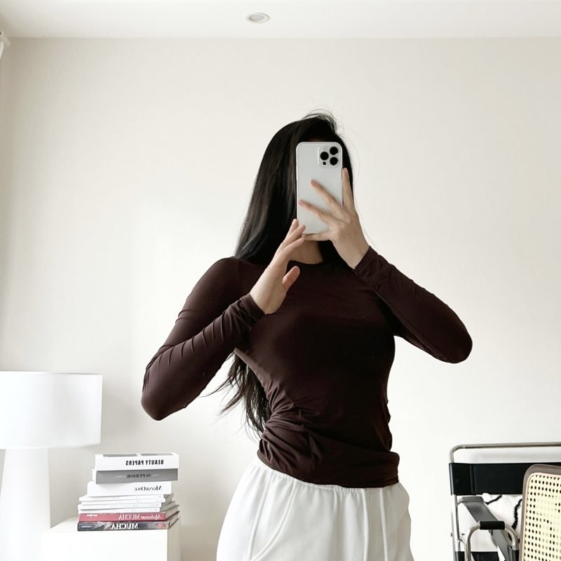 Lululemon Nulu long sleeve yoga brown