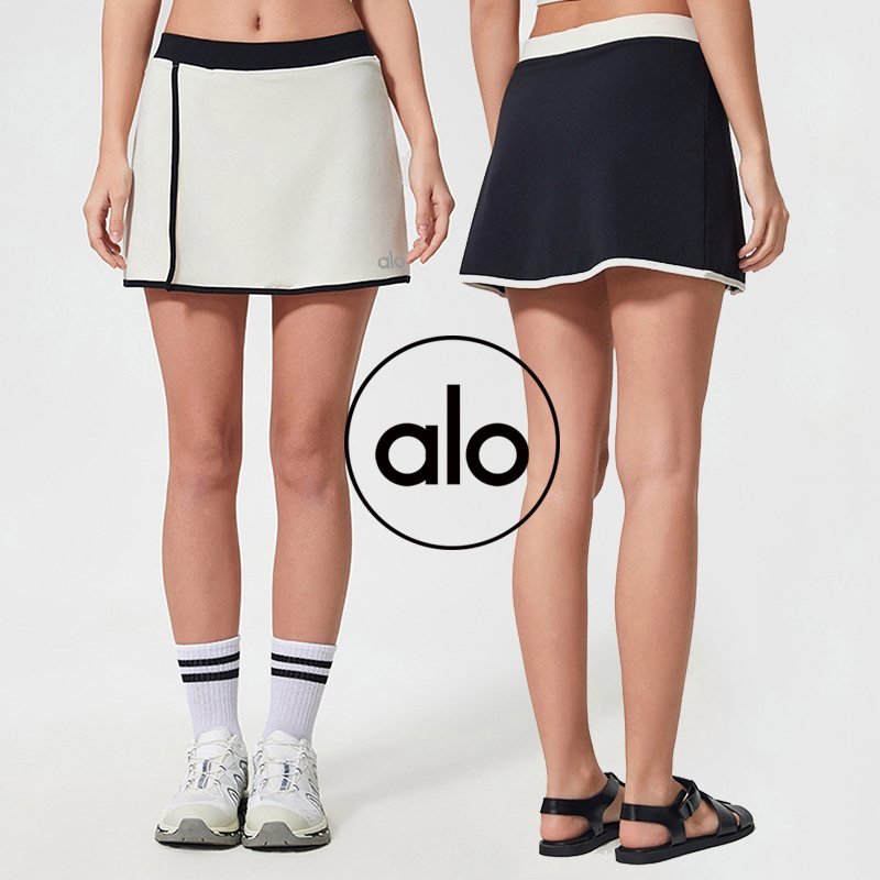 Alo skirt yoga white black