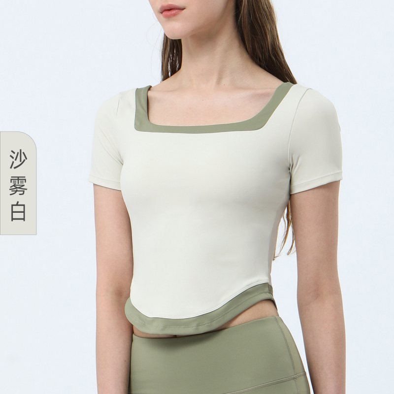 Lululemon t-shirt yoga light cream