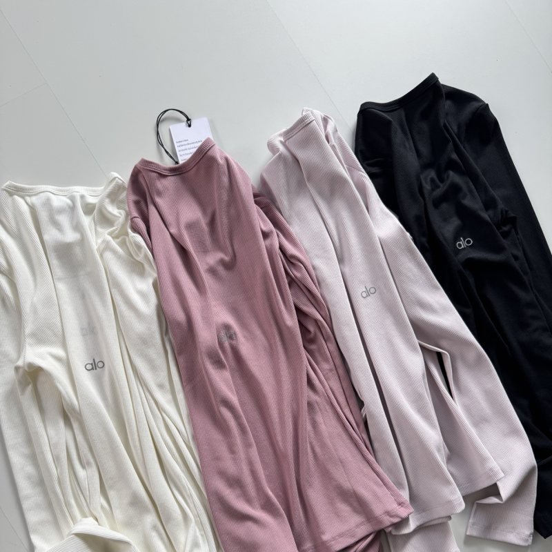 Alo Ribbed Modal Long Sleeve long sleeve everyday multicolor yoga