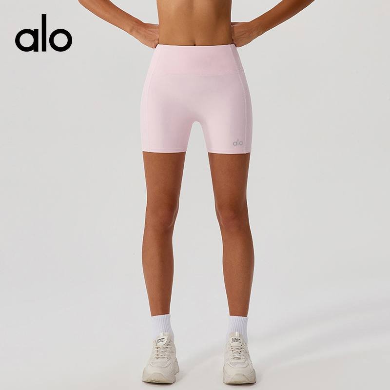 Alo shorts training red yoga