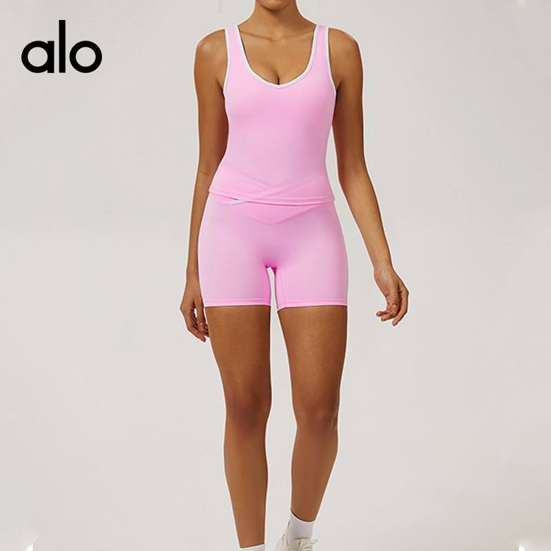 Alo tank yoga rosa