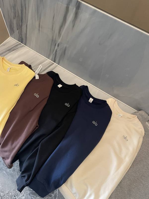 Alo long sleeve lounge yellow yoga