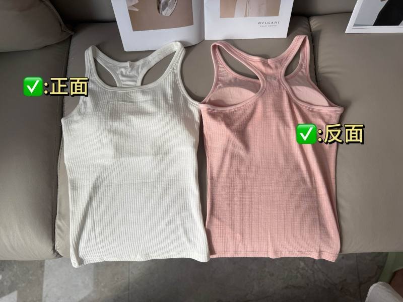 Alo Tank Top Aloyoga Women s Summer I-Belt Bra Pad Integrated Cup Beautiful Back Sports Fitness Yoga Vest