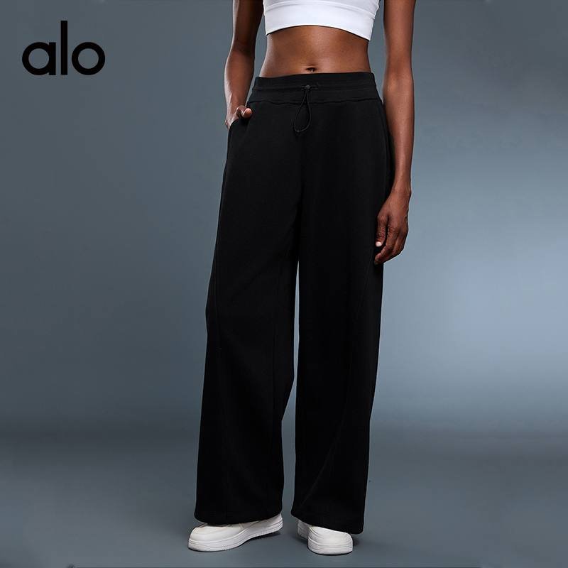 Alo men s bottoms lounge light gray yoga