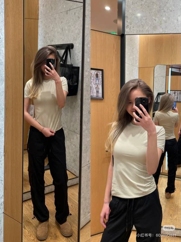 Lululemon camiseta yoga negro