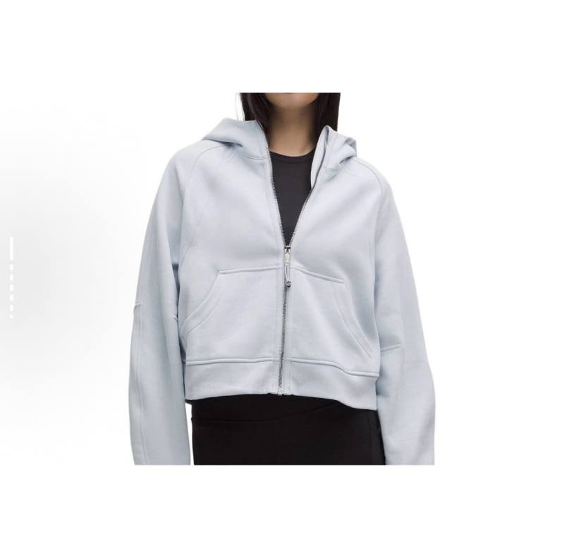 Lululemon Scuba jaqueta lounge rosa claro e azul claro
