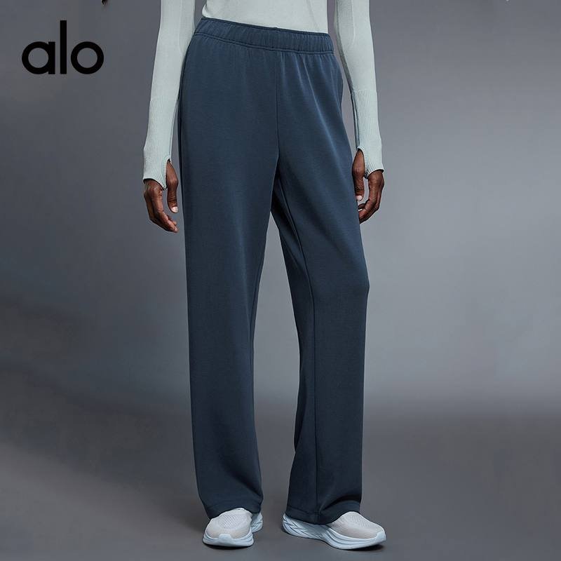 Alo leggings run dark blue yoga