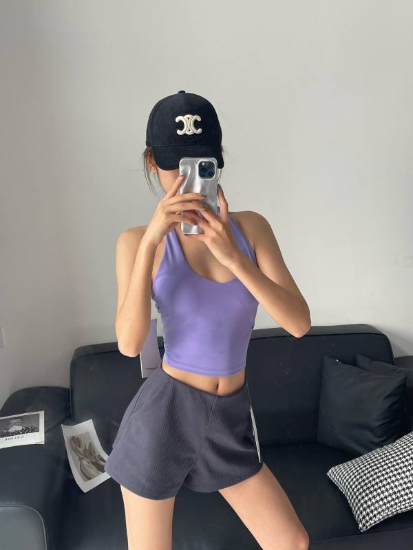 Lululemon tanque yoga morado