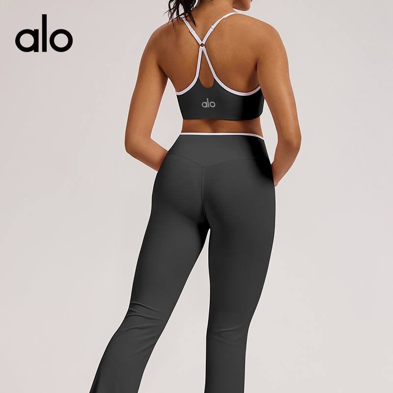 Alo Airlift khaki sports bra photo 2