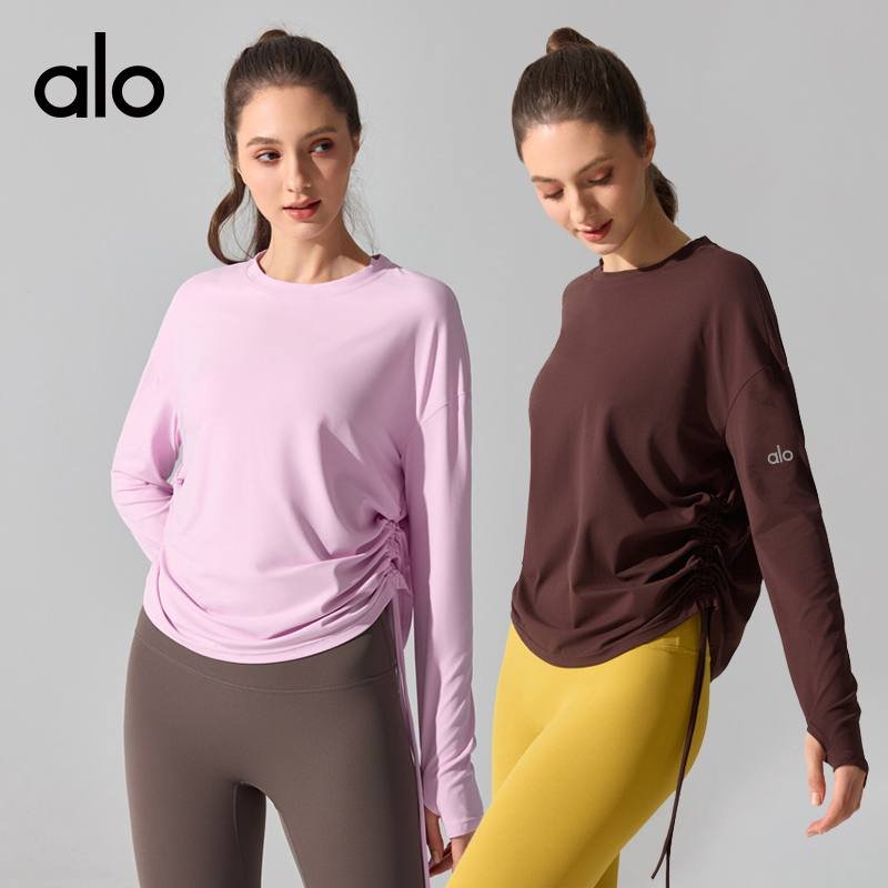 Alo long sleeve yoga white