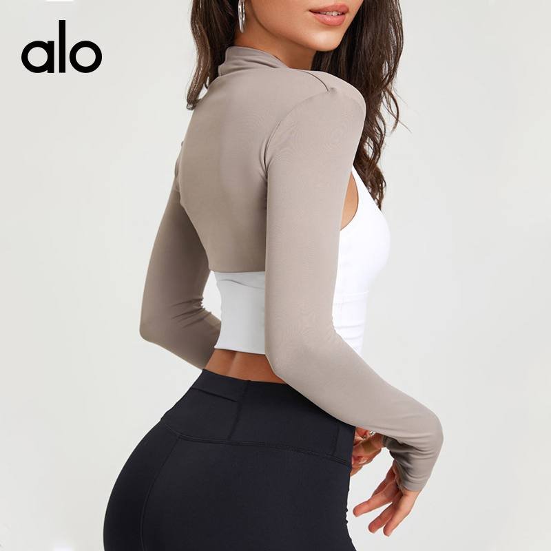 Alo long sleeve yoga lavender