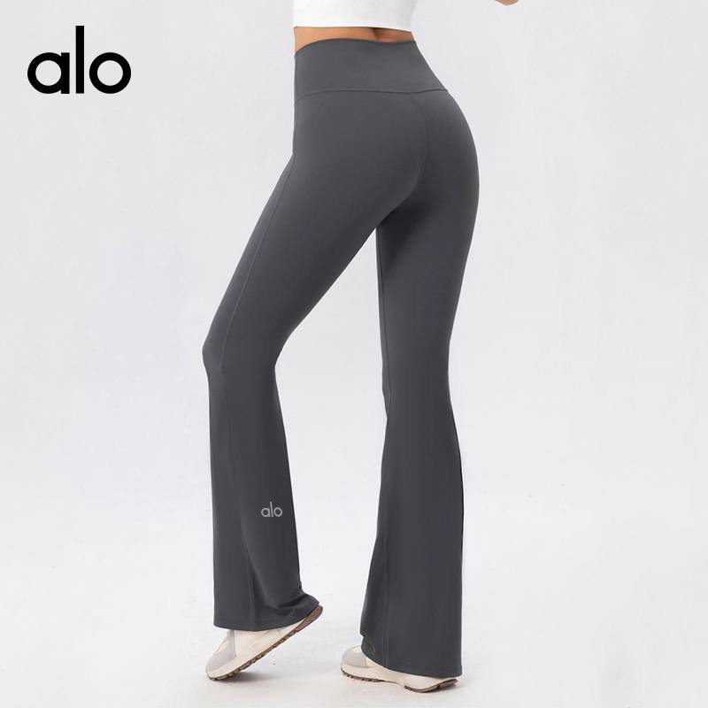 Alo leggings yoga brown and dark gray