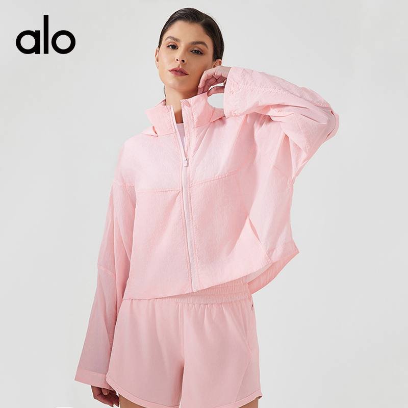 Alo jacket everyday light blue yoga