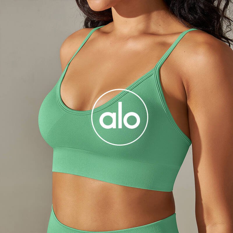 Sujetador deportivo Alo yoga gris